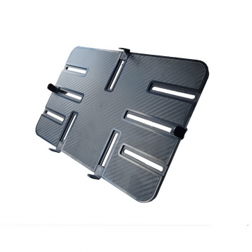 P-Tisch, ABS-Kunststoff schwarz, 300 x 210 mm, passend für Tablets von 10" - 13", Einspannbereich 151-297 x 103-207 mm