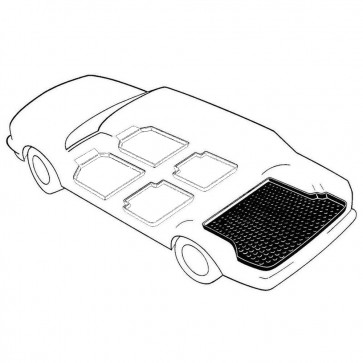 rensi Kofferraumwanne antirutsch für Honda Civic (VII) 5-türig Bj. 07.01-08.05