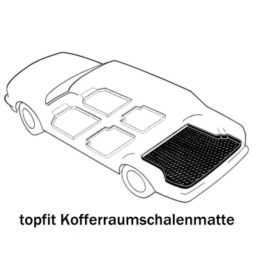 rensi Kofferraumwanne antirutsch für VW Polo Classic Bj. 08.99-09.01